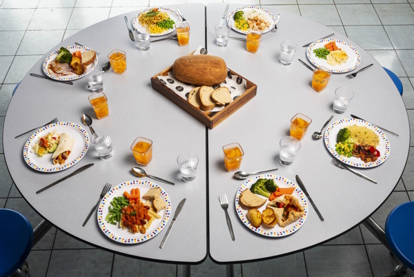 Various Twelve15 Primary school meals displayed on a table